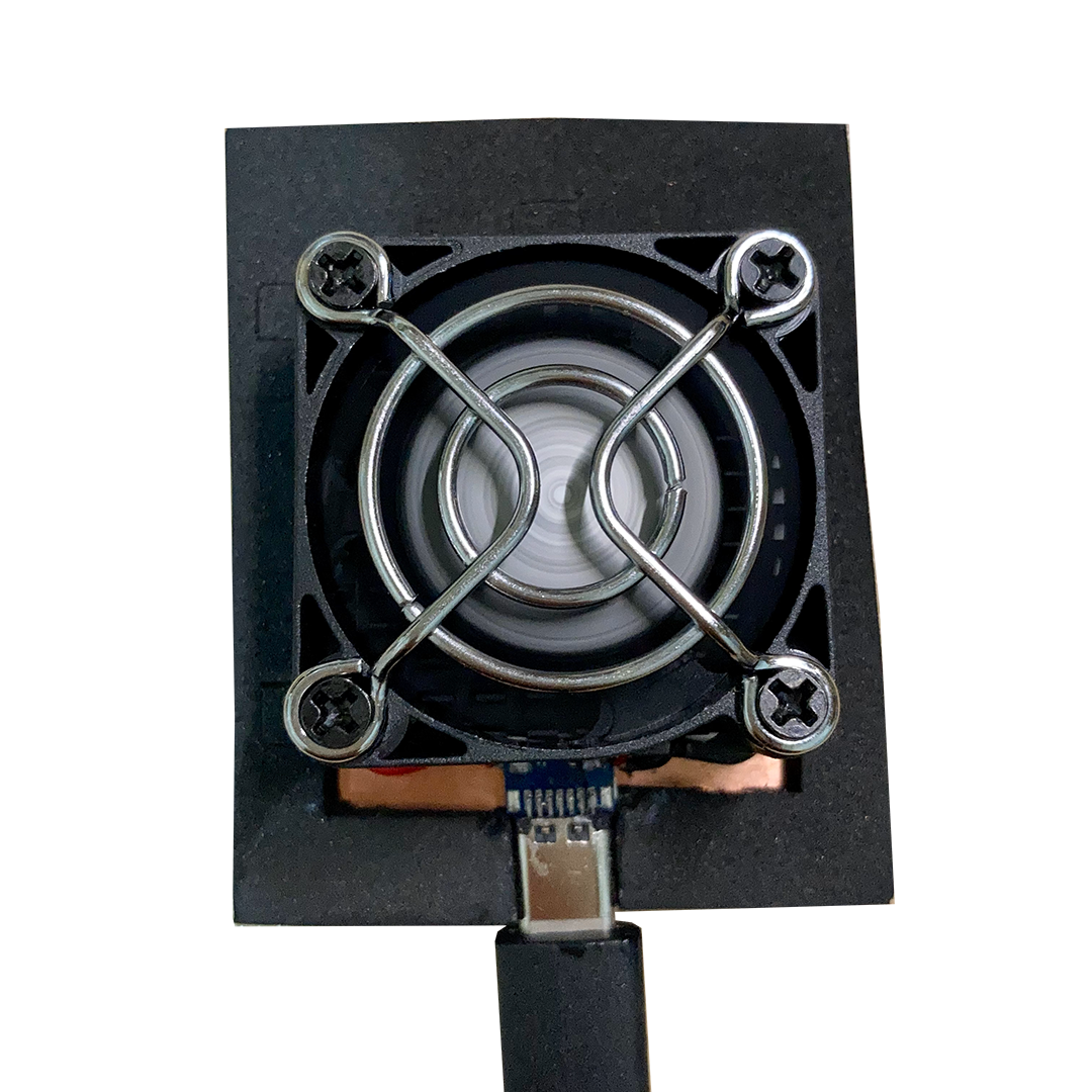 Cooling Backplate MK II being tested before final sealing